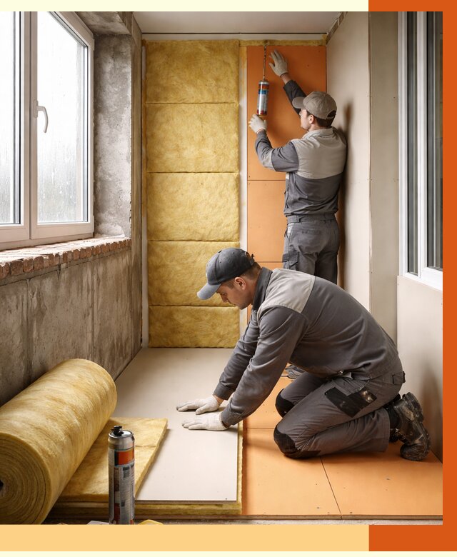 Утепление лоджии под ключ в Туле от 6610 руб/м2 — комплексное решение | ТепломастерТул